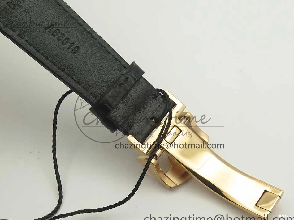 MIROTIME 0406 Thermal Portuguese Real PR Real Annual Calendar IW503501 RG ZF 1:1 Best Edition White Dial on Black Leather Strap A 7150